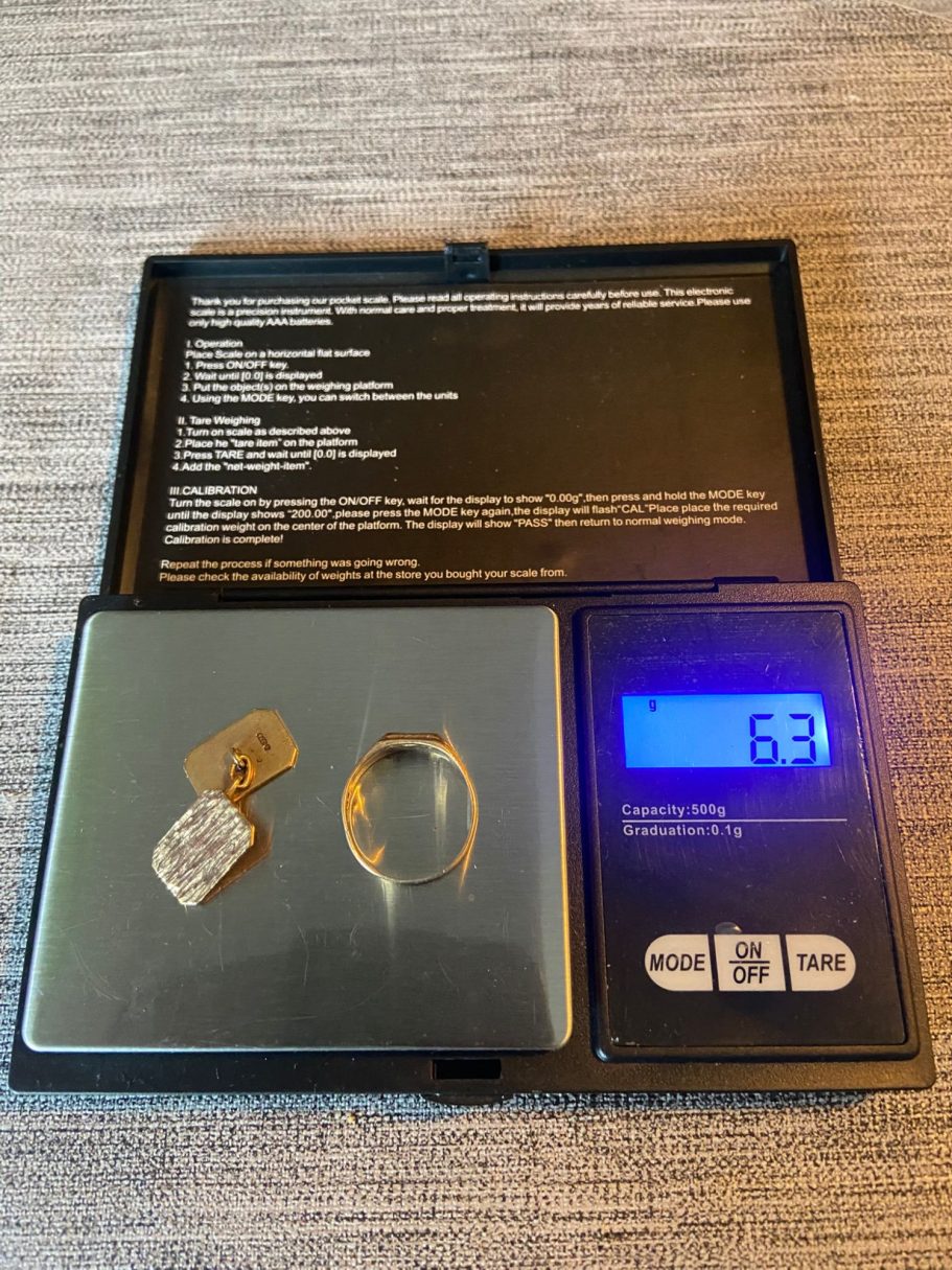 9CT Scrap Gold (6.3g) - Lot 717
